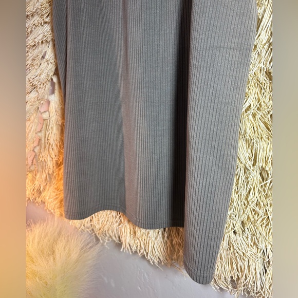 Lululemon•Ribbed Softstreme Slim-Fit Tank Dress•Nomad (taupe brown)•NWOT•size 10 - Picture 14 of 16